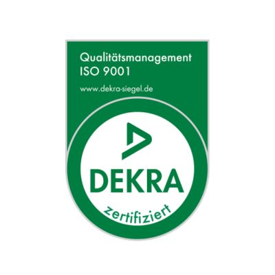 Alukant ist ISO 9001 zertifiziert durch die Dekra f&uuml;r Qualit&auml;tsmanagement