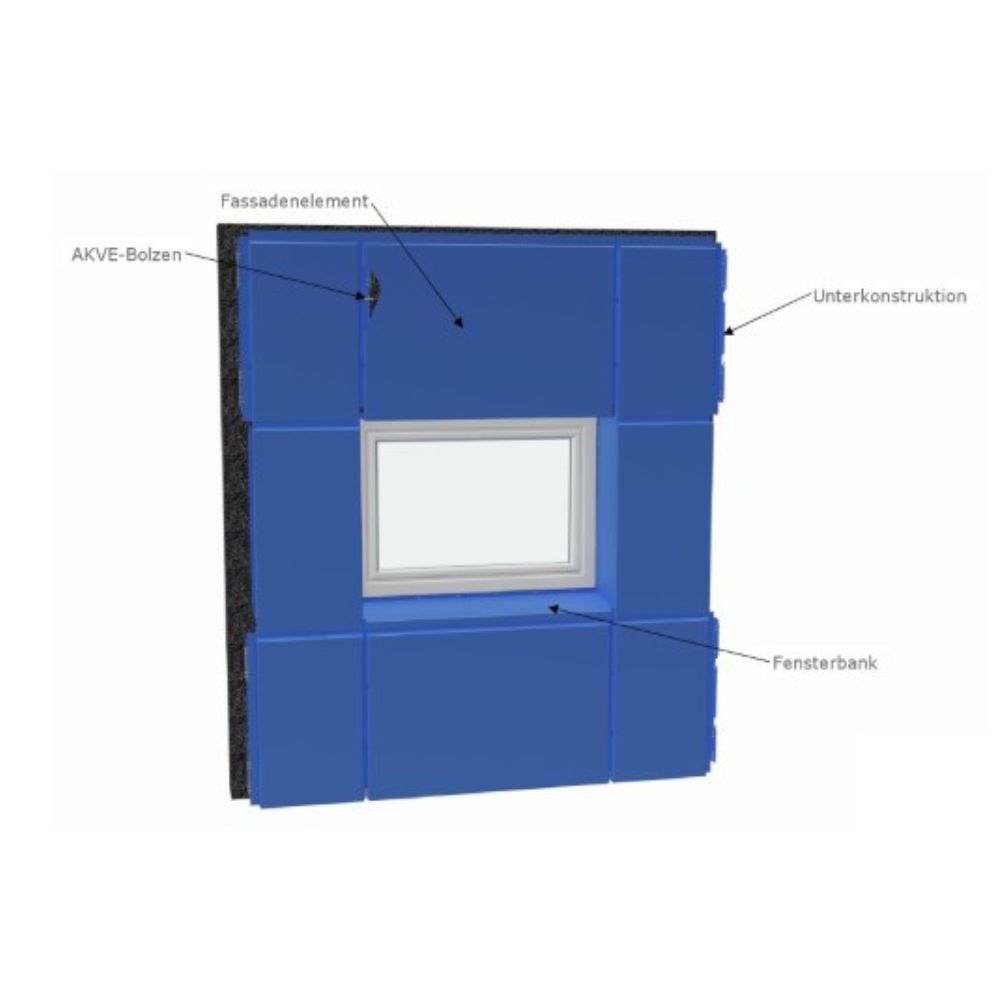 Vorhangfassade / Einhangfassade aus Aluminium